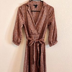 H&M Midi Wrap Dress 3/4 sleeves
